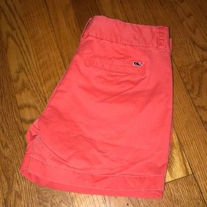 Vineyard vines distressed orange/coral shorts